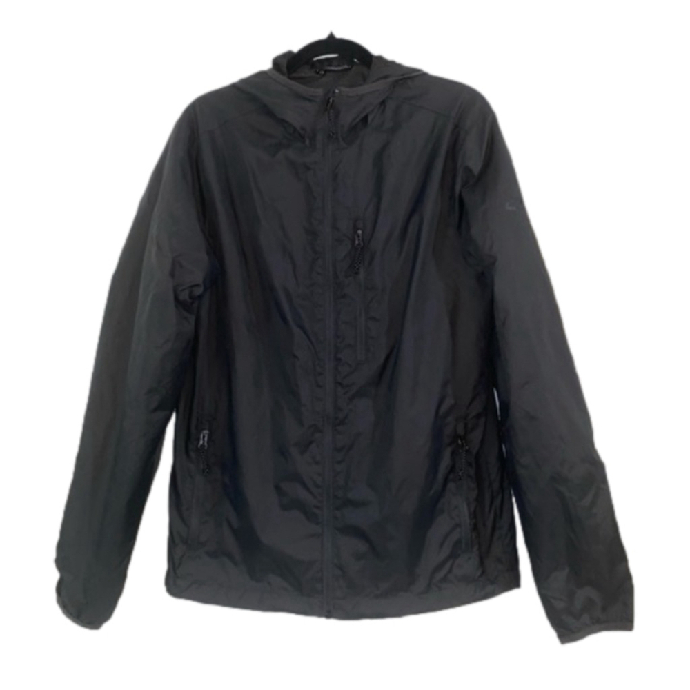 Men's Champion Hooded Gray Windbreaker Jacket Size S/P